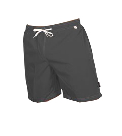 Zwemshort, effen antraciet
