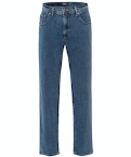 PIONEER 5-pocket jeans Peter stretch m. hoge taille, washed