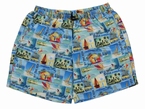 Zwemshort Hawaii, veelkleurig