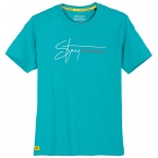 Redfield t-shirt 'Stay Confident, aqua groen