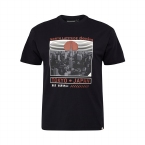 North Latitude T-shirt print TOKYO JAPAN, zwart