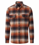 Casa Moda overhemd softfeel Casual Fit, oranje/grijs