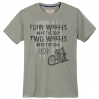 Redfield t-shirt print 'Four Wheels', dove grey