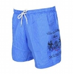 Zwemshort met print, aqua-blauw
